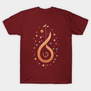 Colorful treble clef T-Shirt